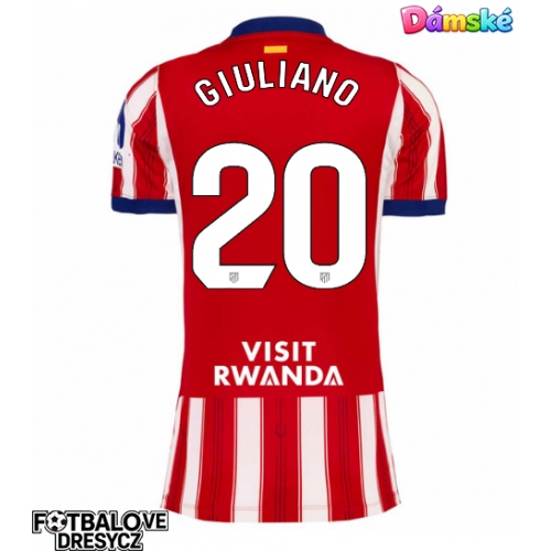 Atletico Madrid Giuliano Simeone #20 Dámské Domácí Dres 2026-27 Krátký Rukáv Atletico Madrid Giuliano Simeone #20 Dámské Domácí Dres 2026-27 Krátký Rukáv